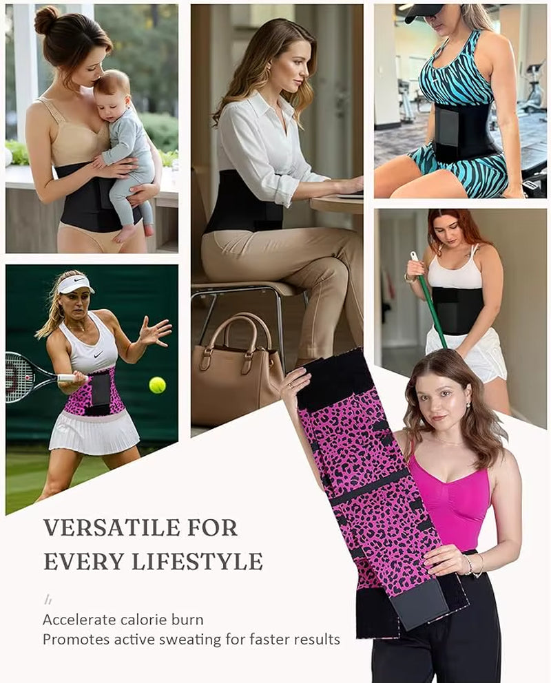 Adjustable Waist Trainer Corset for Women Fitness Triple-Wrap Postpartum Tummy Control Slimming Belt Gym Workout Waist Trimmer
