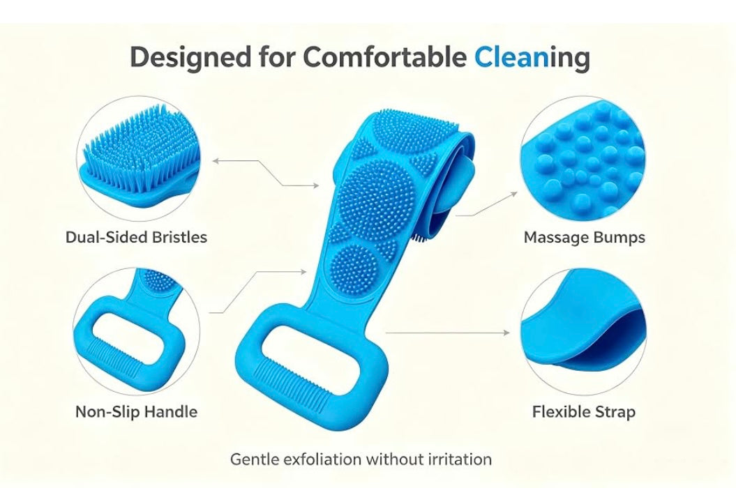 Silicone Back Scrubber Belt