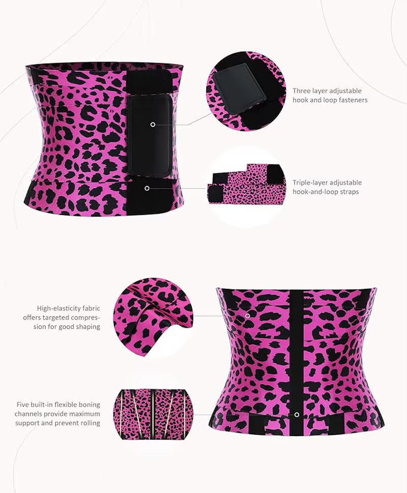 Adjustable Waist Trainer Corset for Women Fitness Triple-Wrap Postpartum Tummy Control Slimming Belt Gym Workout Waist Trimmer