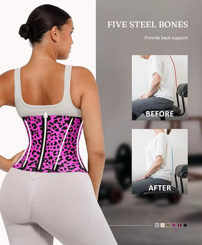 Adjustable Waist Trainer Corset for Women Fitness Triple-Wrap Postpartum Tummy Control Slimming Belt Gym Workout Waist Trimmer
